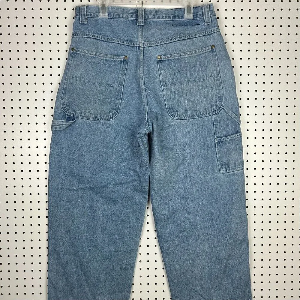 Renegade‎ Carpenter Wide Leg Denim Jeans 34x30 Distressed Y2K Work Skate Baggy